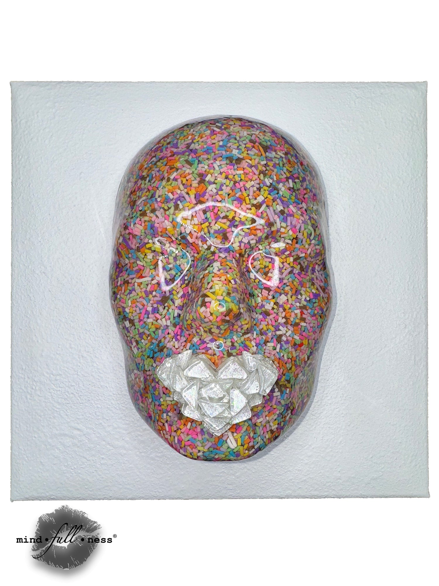 Pop Tart Face Art, Pop Tart, Face Sculpture Unique Wall Art, 3D Mosaic Tile Wall Art, Colorful Sprinkles Sculpture, Housewarming Gift, Fun - Couture Underground