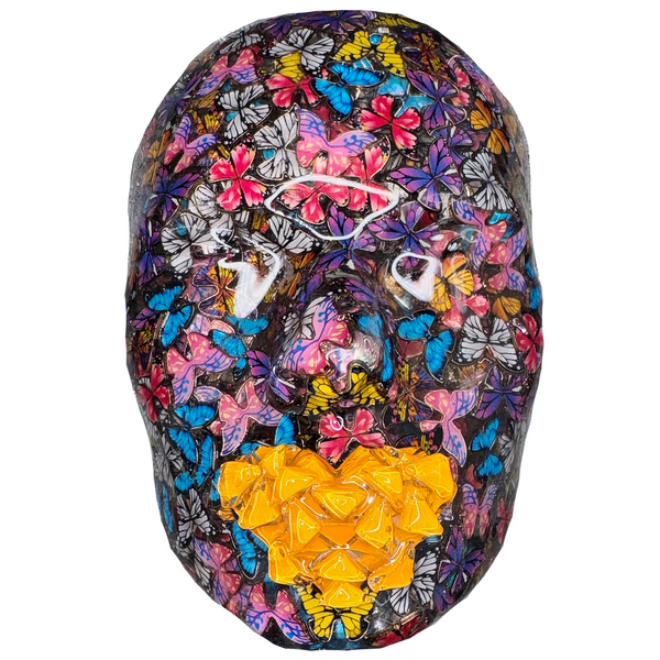 Transmutation | The Mind•Full•Ness® Collection | Canvas Art | Face Sculpture Wall Art | Resin Art | Epoxy Art | Unique Visual Industrial Art - Couture Underground, LLC