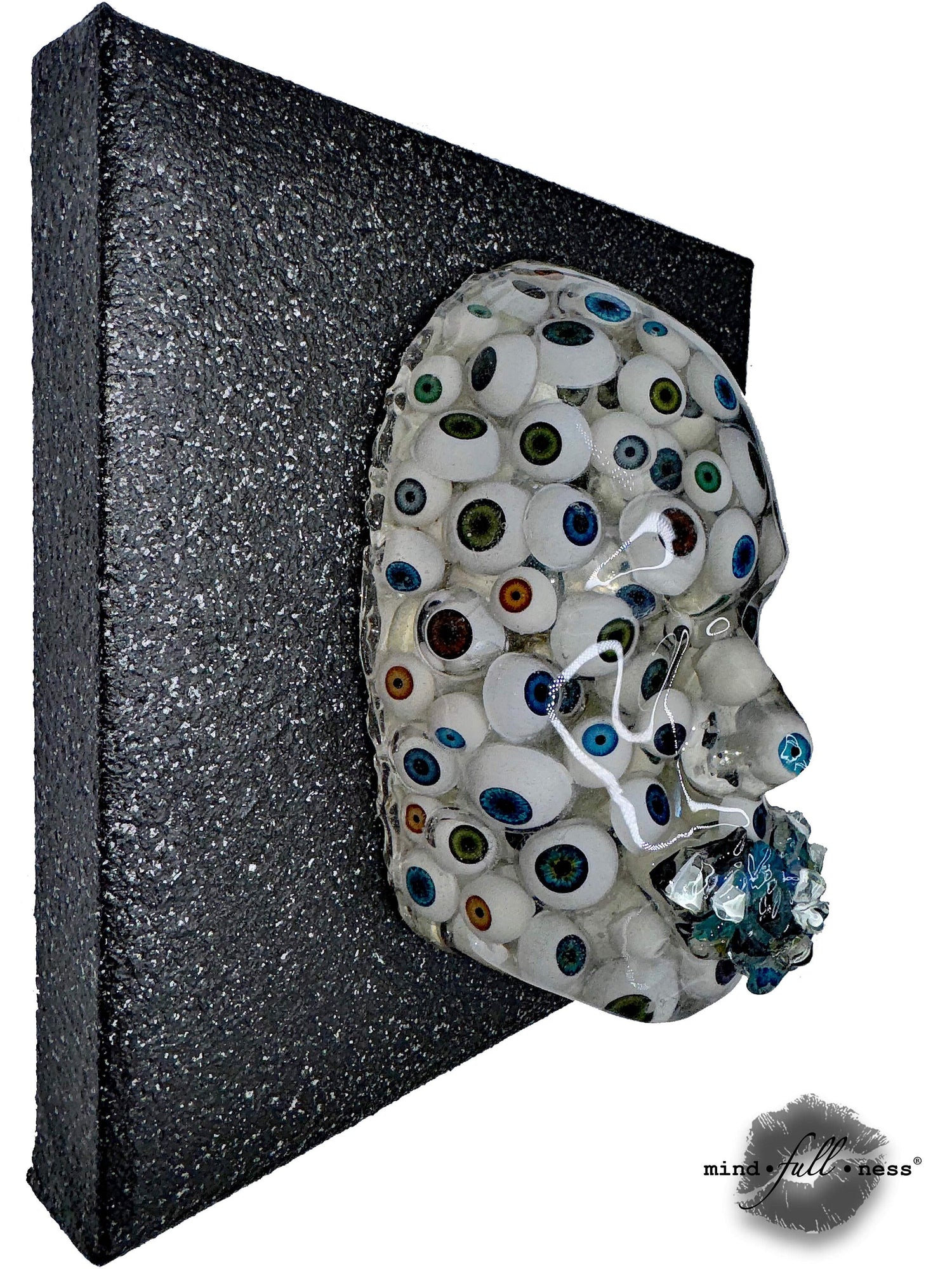 Eyeball Sculpture Art, Omniscient, Abstract Face Sculpture, Hanging Sculpture Wall Art, Handmade Modern Sculpture, Mindfulness Gift, 3D Art - Couture Underground