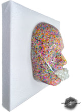 Pop Tart Face Art, Pop Tart, Face Sculpture Unique Wall Art, 3D Mosaic Tile Wall Art, Colorful Sprinkles Sculpture, Housewarming Gift, Fun