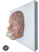 Pop Tart Face Art, Pop Tart, Face Sculpture Unique Wall Art, 3D Mosaic Tile Wall Art, Colorful Sprinkles Sculpture, Housewarming Gift, Fun