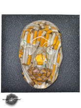 Cigarette Art Face Sculpture, The Chainsmoker, 3D Face Sculpture on Black Canvas,  Sculpture Room Decor, Smoking Lover Gift