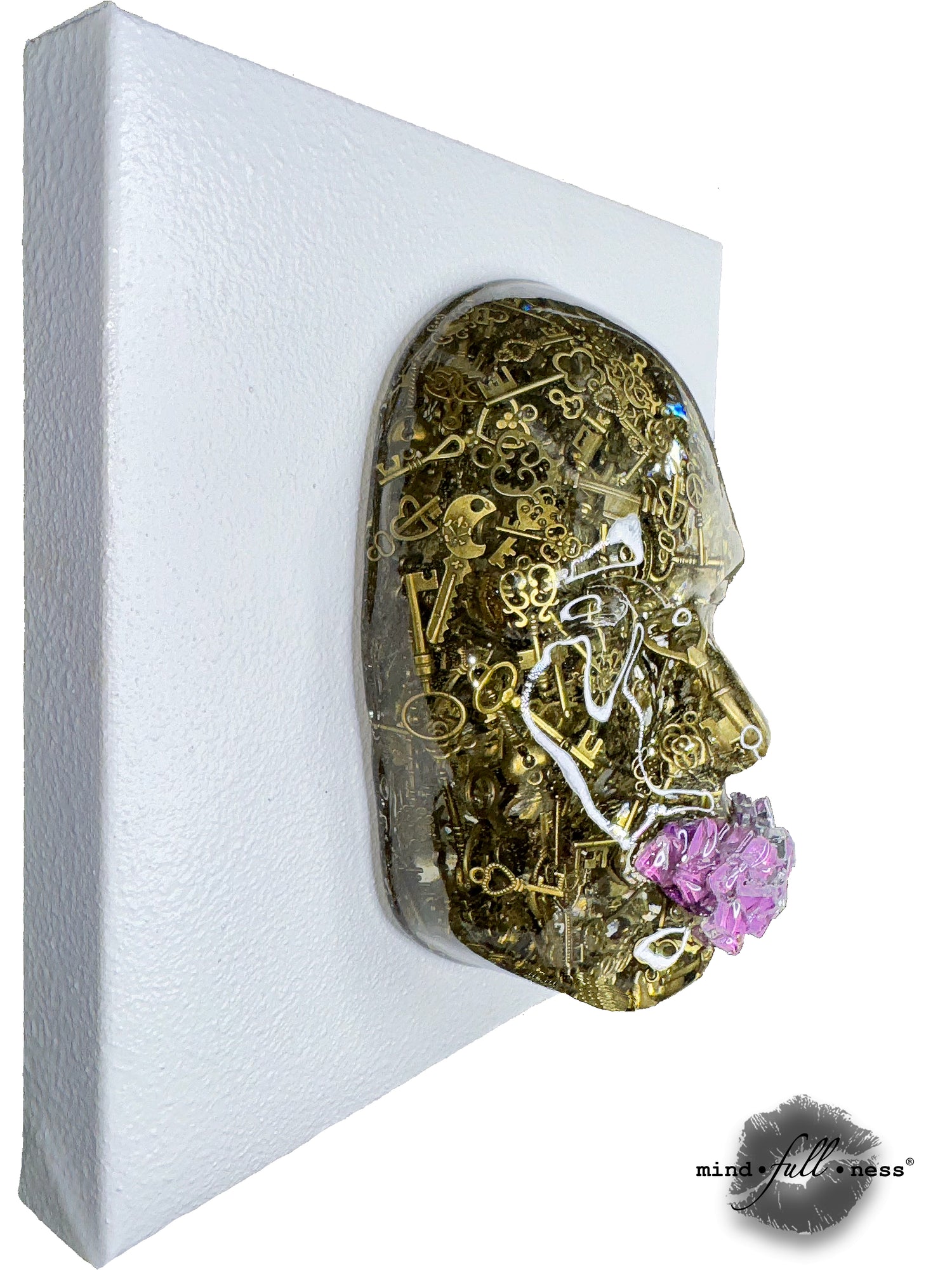 Face Sculpture Art, The Locksmith, Wall Sculpture, Unique Sculpture 3d Wall Art, Housewarming Gift for Room Decor - Couture Underground