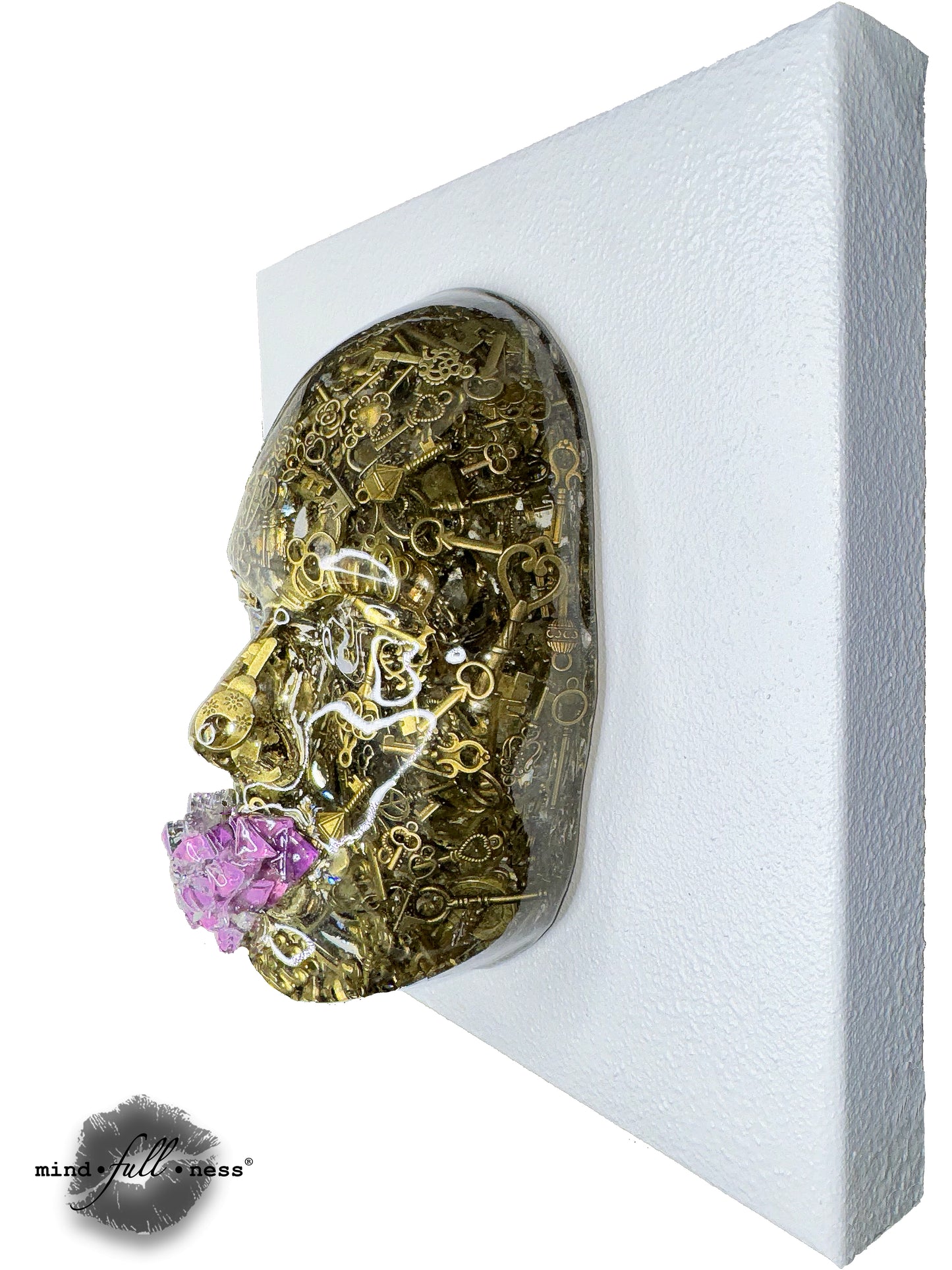 Face Sculpture Art, The Locksmith, Wall Sculpture, Unique Sculpture 3d Wall Art, Housewarming Gift for Room Decor - Couture Underground