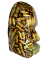 Face Sculpture Wall Art, The Marksman, Face Sculpture Art, Bullets Face Sculpture on Canvas, Face Art for Aesthetic Room Decor - Couture Underground, LLC