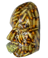 Face Sculpture Wall Art, The Marksman, Face Sculpture Art, Bullets Face Sculpture on Canvas, Face Art for Aesthetic Room Decor - Couture Underground, LLC