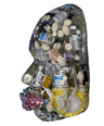 The Silent Warrior Epoxy Face Sculpture | 3D Abstract Wall Art | Mosaic Tile Sculpture, Pregnancy, Strength, Hope for IVF Journey - Couture Underground