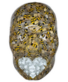 Bee-st Mode Honey Bee Wall Sculpture Art | Silver & Gold 3D Bee Face Sculpture for Bee Lovers, Nature-Inspired Home Decor - Couture Underground, LLC