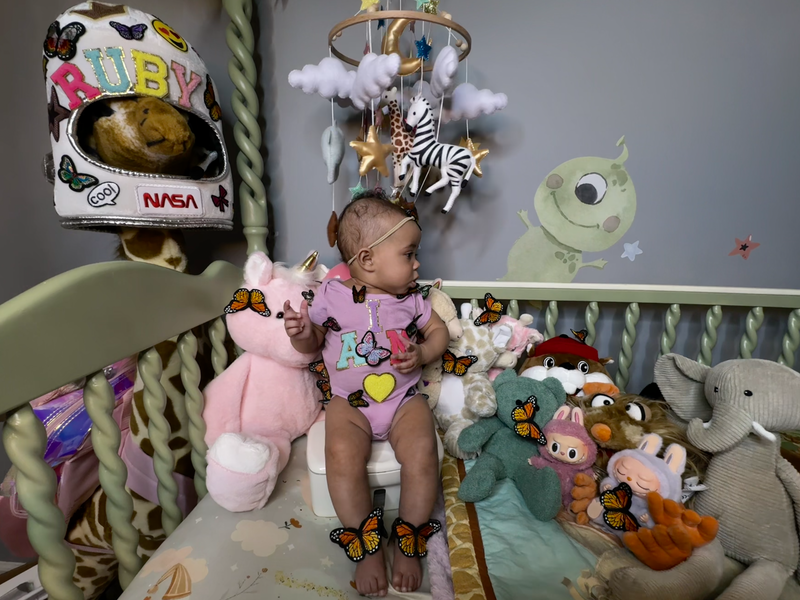 Ruby Lynn smiling – Baby of the Year 2025 contestant