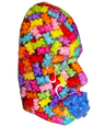 Der Gummibär Gummy Bears Face Sculpture | Colorful 3D Modern Wall Art | Playful Epoxy Resin Sculpture for Home, Party, Kids Rooms - Couture Underground