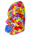Der Gummibär Gummy Bears Face Sculpture | Colorful 3D Modern Wall Art | Playful Epoxy Resin Sculpture for Home, Party, Kids Rooms - Couture Underground
