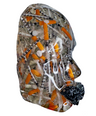 Hypodermic Needles Sculpture | Handmade Face Sculpture Wall Art | Medical Art | Doctors Office Decor | 3D Face Sculpture on Grey Canvas - Couture Underground, LLC