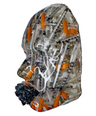 Hypodermic Needles Sculpture | Handmade Face Sculpture Wall Art | Medical Art | Doctors Office Decor | 3D Face Sculpture on Grey Canvas - Couture Underground, LLC