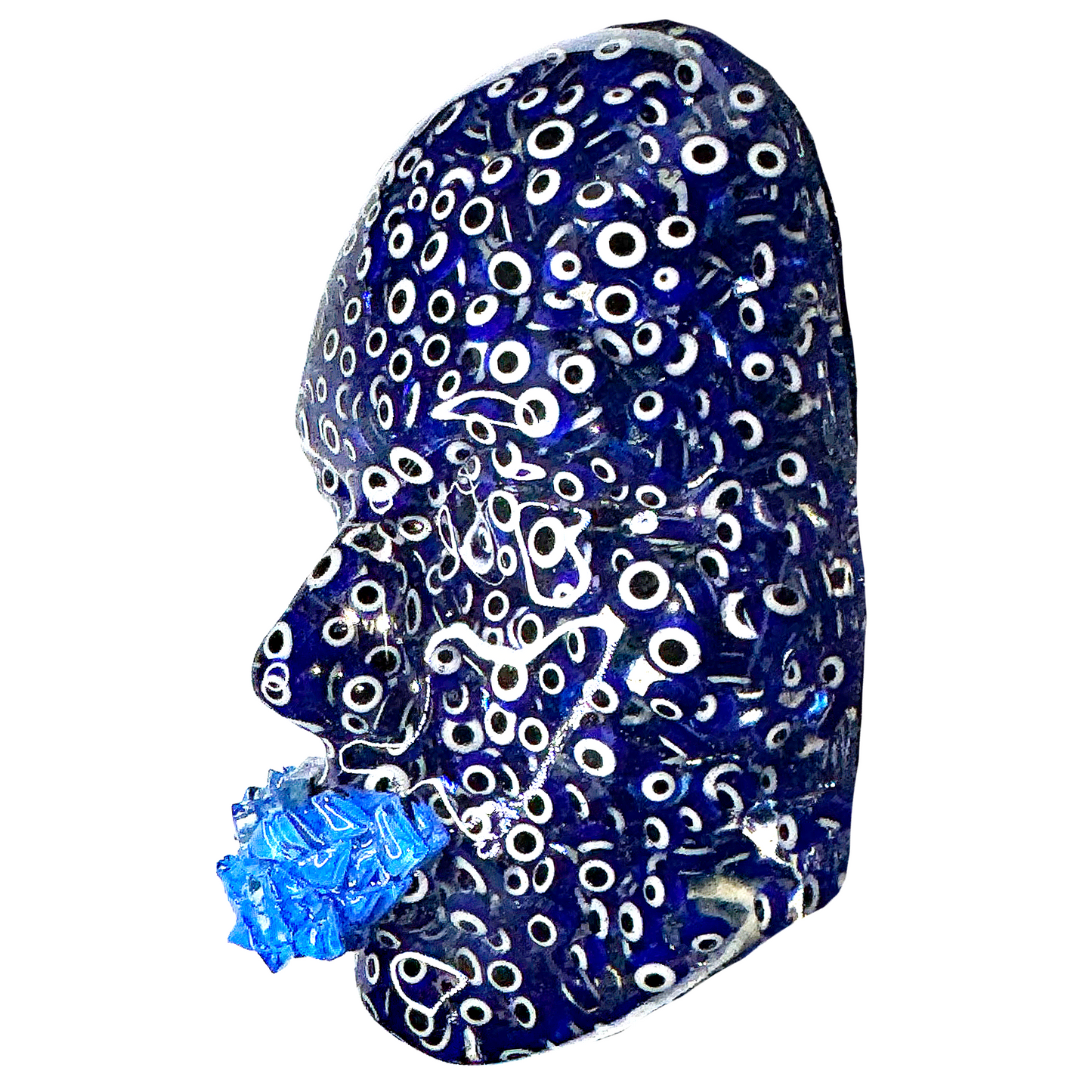 Evil Eyes Face Sculpture Art | Karma and Fate Spiritual Art | 3D Face Sculpture on Canvas | Face Art for Aesthetic Room Décor - Couture Underground, LLC