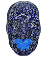 Evil Eyes Face Sculpture Art | Karma and Fate Spiritual Art | 3D Face Sculpture on Canvas | Face Art for Aesthetic Room Décor - Couture Underground, LLC