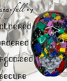 Binder Clips Face Sculpture Wall Art | Keep It Together | Mindfulness Art | Fun Paper Clips | 3D Face Sculpture on Grey Canvas - Couture Underground, LLC