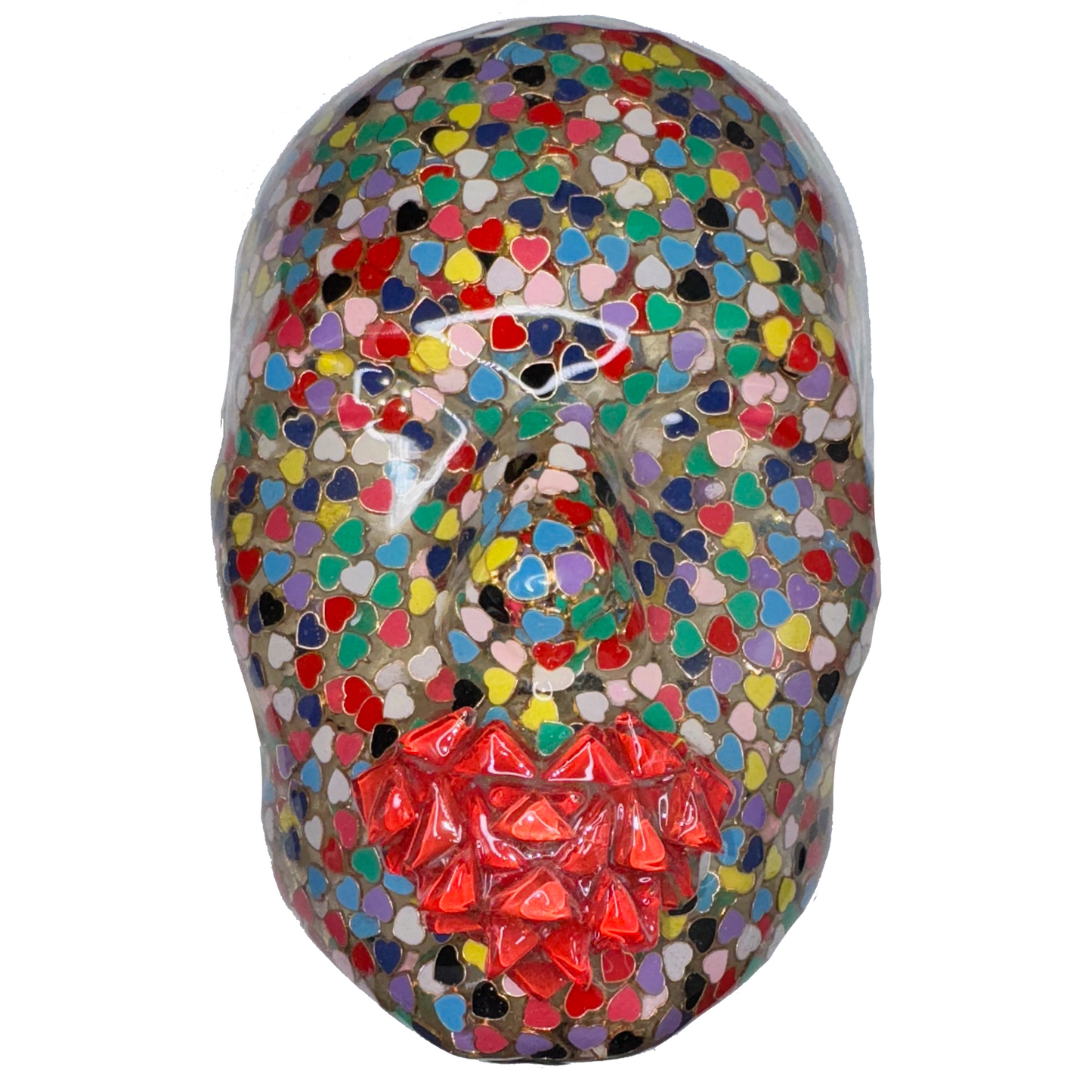 Metal Hearts Sculpture | Love is Love | Face Sculpture Wall Art | Modern Sculpture Decor | 3D Sculpture Wall Hanging | Aesthetic Home Decor Heart - Couture Underground, LLC
