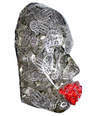 Hamsa Art | Hamsa Hand Face Sculpture | Manifest Destiny | Spiritual Art | 3D Face Sculpture on Black Canvas | Meaningful Gift | Mindfulness Art - Couture Underground, LLC
