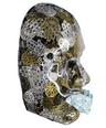 Epoxy Sculpture Face Art | Manifest Peace | Hamsa Wall Hanging Sculpture | 3D Face Sculpture on Canvas | Housewarming Gift | Room Decor Art - Couture Underground, LLC