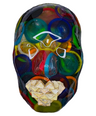 Colorful Condoms Sculpture | Plan A | Abstract Face Sculpture Wall Art | Epoxy Art | 3D Face Sculpture on Canvas | Bold Bedroom Décor | Above Bed Wall Art - Couture Underground, LLC