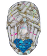 PCOS Posse Sculpture | Handmade Face Sculpture Wall Art | Invisible Illness Awareness Art | Medical Office Decor | 3D Face Sculpture for Women’s Health - Couture Underground, LLC