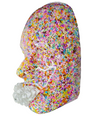 Pop Tart | Sprinkles Face Art | 3D Face Sculpture | Colorful Mosaic Tile Wall Art | Unique Home Decor | Fun Housewarming Gift | Epoxy Art Sculpture - Couture Underground, LLC