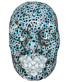 Evil Eyes Face Sculpture Wall Art | Purity and Focus | 3D Spiritual Art on Grey Canvas | Housewarming Gift | Mindfulness and Meditation Decor - Couture Underground, LLC