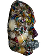 Seashell Art Sculpture | Sally Sells | 3D Face Sculpture on Canvas | Shell Art Sculpture | Beach-Inspired Face Art | Coastal Aesthetic Room Décor - Couture Underground, LLC