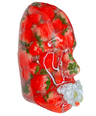 Shortcake Face Sculpture | Handmade Strawberry Art, Mosaic Tile, for Kitchen, Dining, and Living Room Decor - Couture Underground