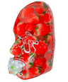 Shortcake Face Sculpture | Handmade Strawberry Art, Mosaic Tile, for Kitchen, Dining, and Living Room Decor - Couture Underground
