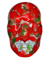 Shortcake Face Sculpture | Handmade Strawberry Art, Mosaic Tile, for Kitchen, Dining, and Living Room Decor - Couture Underground