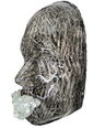 Silver Paperclips Face Sculpture Wall Art, The Assistant, Modern 3D Epoxy Sculpture, Aesthetic Room Decor, Elegant Housewarming Gift - Couture Underground, LLC