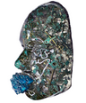 Face Art Sculpture | The Gatekeeper | 3D Unique Wall Sculpture | Abstract Face Art on Black Canvas | Mystical Home Decor - Couture Underground, LLC