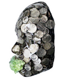 Unique Coins Face Sculpture Art | The Haggler | 5 Cents Face Art | Rare Coins Sculpture Wall Art | 3D Face Sculpture | Housewarming Gift - Couture Underground, LLC