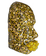 Gold Honeybee Sculpture Art - The Honey Maker | Bee Lover Decor, 3D Face Sculpture, Wall Art for Home & Office - Couture Underground, LLC
