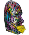 Paperclips Face Sculpture | The Intern | 3D Epoxy Sculpture Art | Unique Handmade Wall Sculpture | Modern Face Art Decor - Couture Underground, LLC