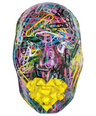 Paperclips Face Sculpture | The Intern | 3D Epoxy Sculpture Art | Unique Handmade Wall Sculpture | Modern Face Art Decor - Couture Underground, LLC