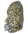 Silver Bee Sculpture on Canvas | The Pollinator | Honey Bee 3D Face Sculpture Art | Modern Epoxy Sculpture | Aesthetic Room Decor | Abstract Sculpture - Couture Underground, LLC
