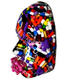 The Pusher Capsules Sculpture | Pills Sculpture Wall Art | Medical Art | Meditation Decor | 3D Face Sculpture on Grey Canvas - Couture Underground, LLC