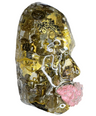 Abstract Resin Sculpture | The Queen | Abstract Face Art | Epoxy Art | Egyptian Decor | 3D Face Sculpture on Canvas | Housewarming Gift | Nefertiti - Couture Underground, LLC
