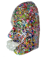 Evil Eyes Face Sculpture | The Universe Will Provide | Spiritual Art | 3D Face Sculpture on Canvas | Home Protection | Abstract Wall Sculpture - Couture Underground, LLC