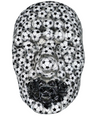 Soccer Ball Face Sculpture - Tiki-Taka | 3D Mosaic Epoxy Art | Modern Sports-Themed Wall Decor - Couture Underground, LLC