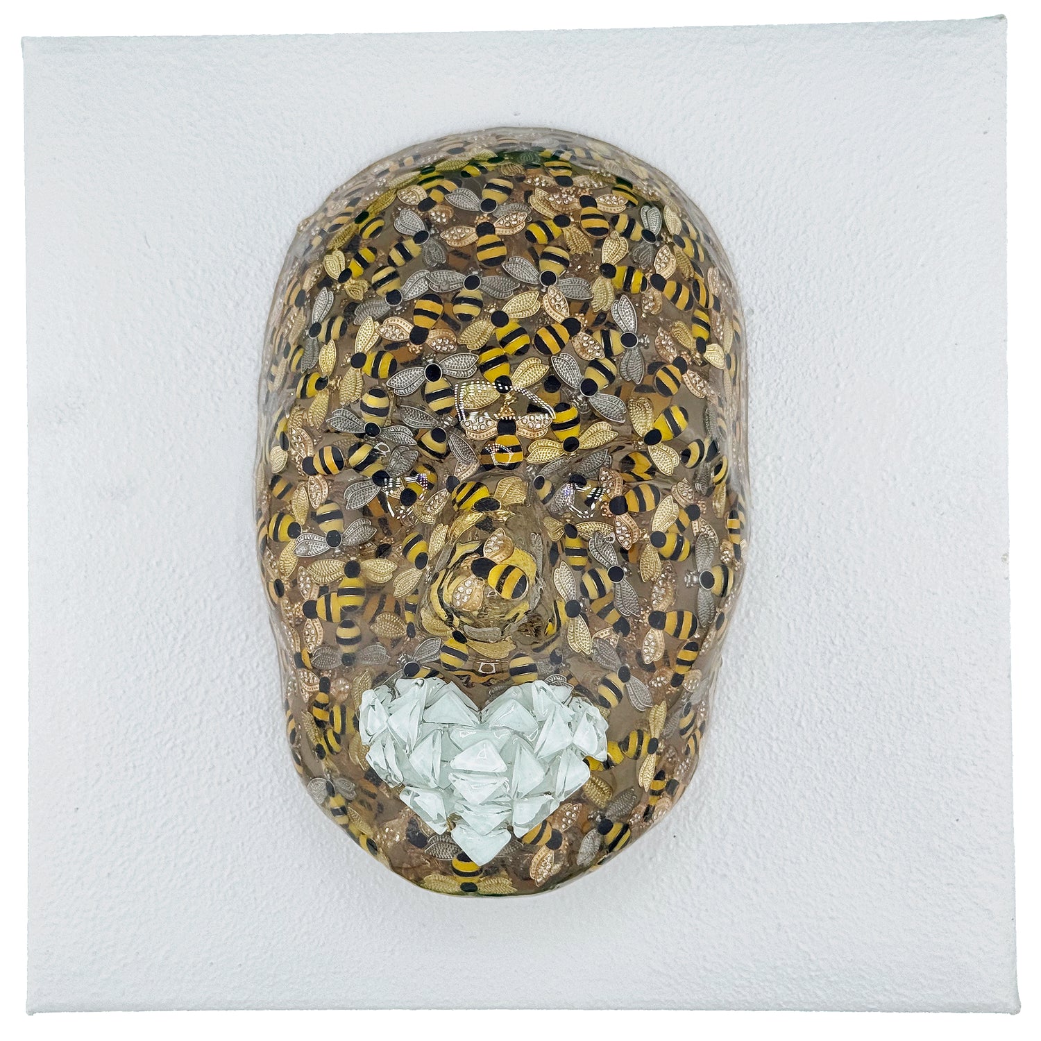 Bee-st Mode Honey Bee Wall | Contemporary Epoxy Resin Sculpture - Couture Underground, LLC
