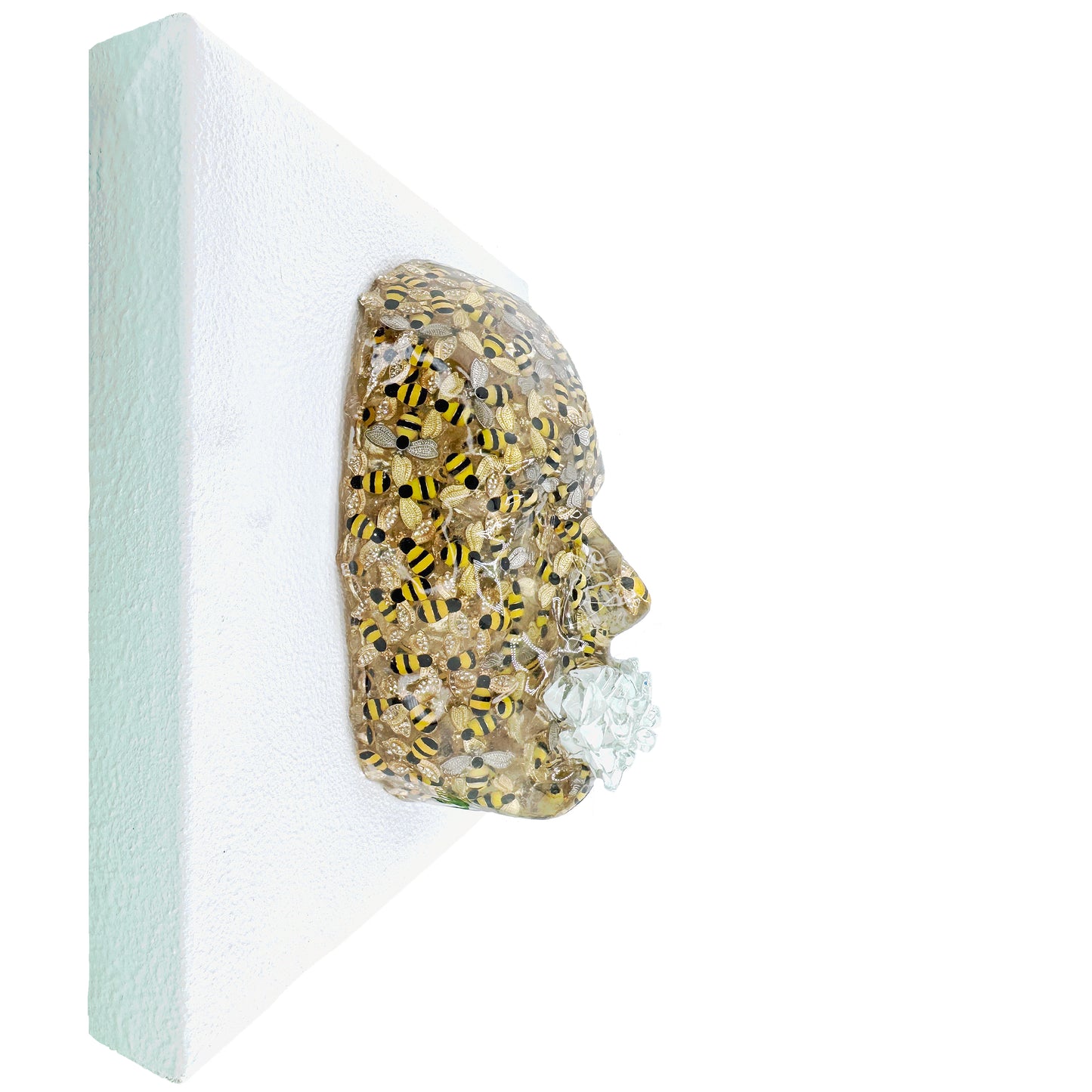 Bee-st Mode Honey Bee Wall | Contemporary Epoxy Resin Sculpture - Couture Underground, LLC