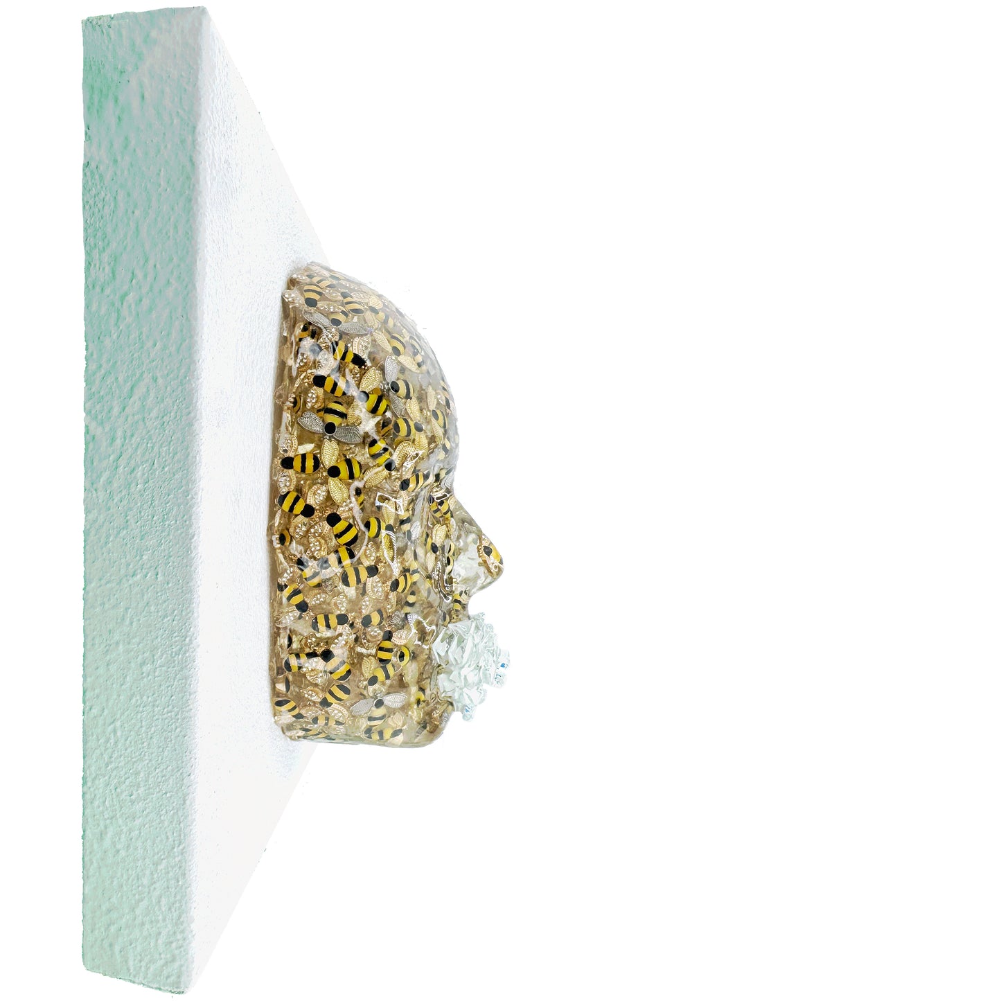 Bee-st Mode Honey Bee Wall | Contemporary Epoxy Resin Sculpture - Couture Underground, LLC