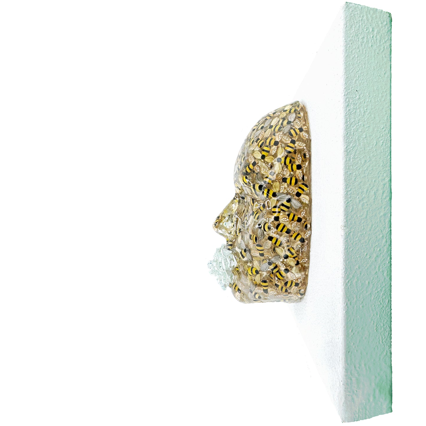 Bee-st Mode Honey Bee Wall | Contemporary Epoxy Resin Sculpture - Couture Underground, LLC