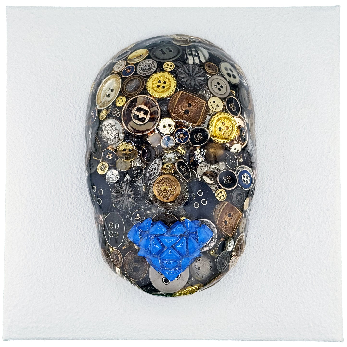 Button It | Contemporary Epoxy Resin Sculpture - Couture Underground, LLC