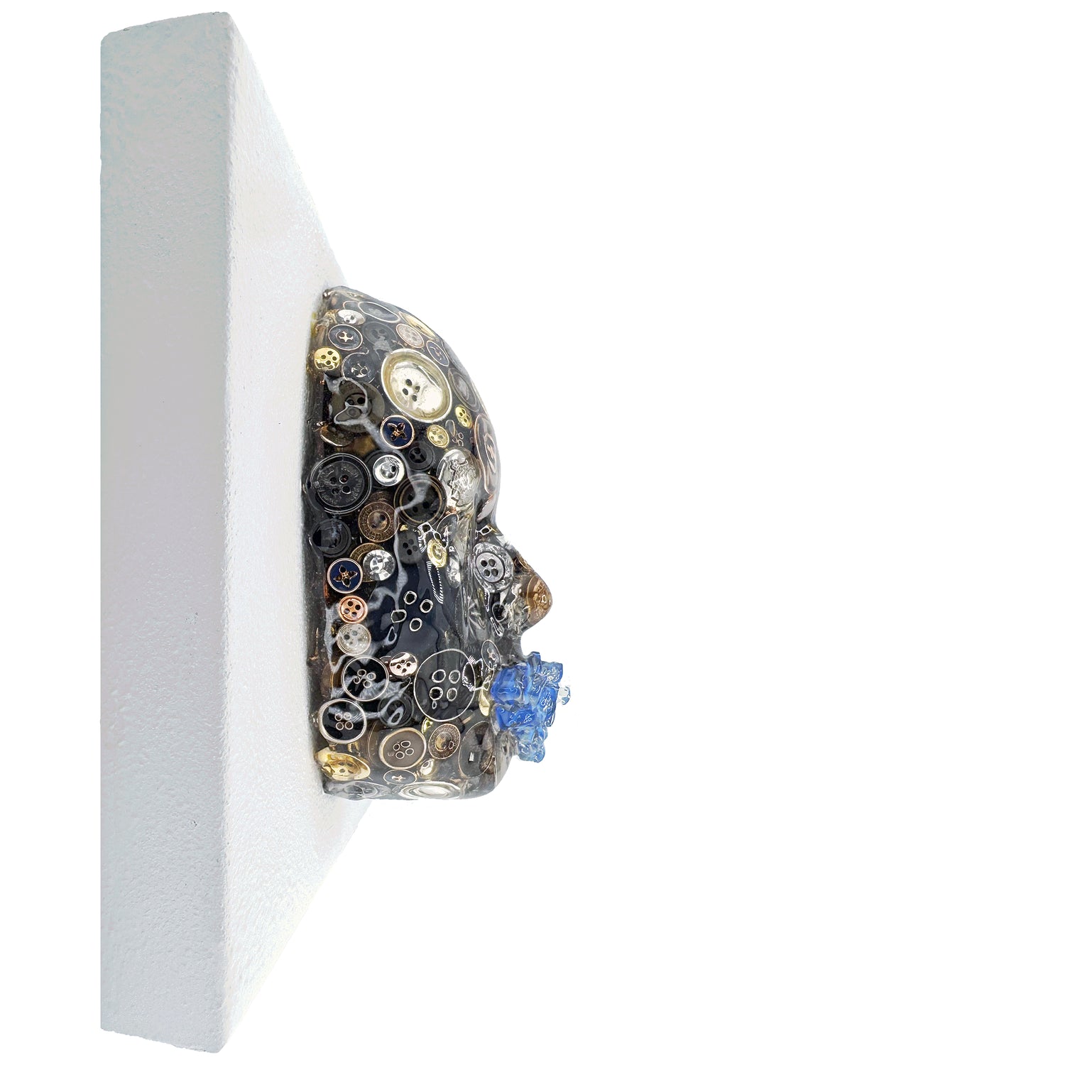 Button It | Contemporary Epoxy Resin Sculpture - Couture Underground, LLC