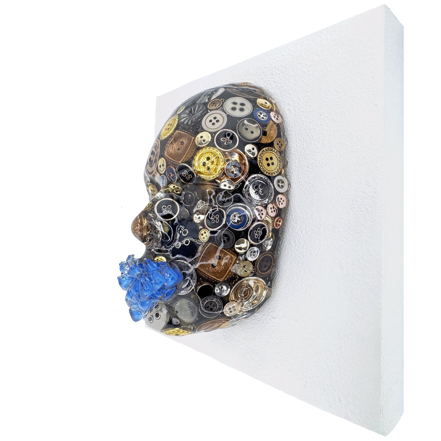 Button It | Contemporary Epoxy Resin Sculpture - Couture Underground, LLC