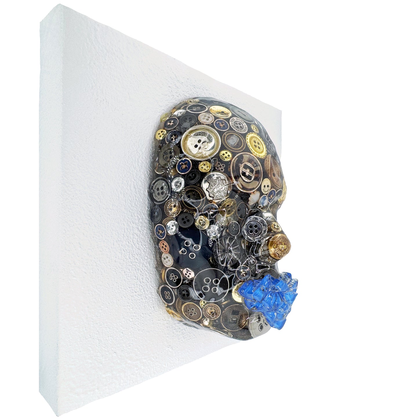 Button It | Contemporary Epoxy Resin Sculpture - Couture Underground, LLC
